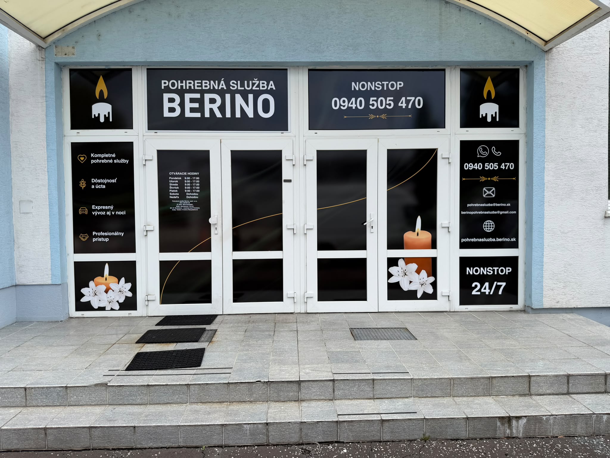 Pohrebná služba Berino na Panónskej ceste