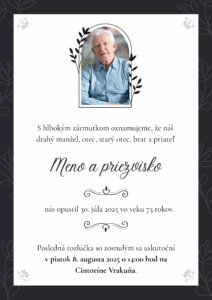 Spomienkové stránky a smútočné parte