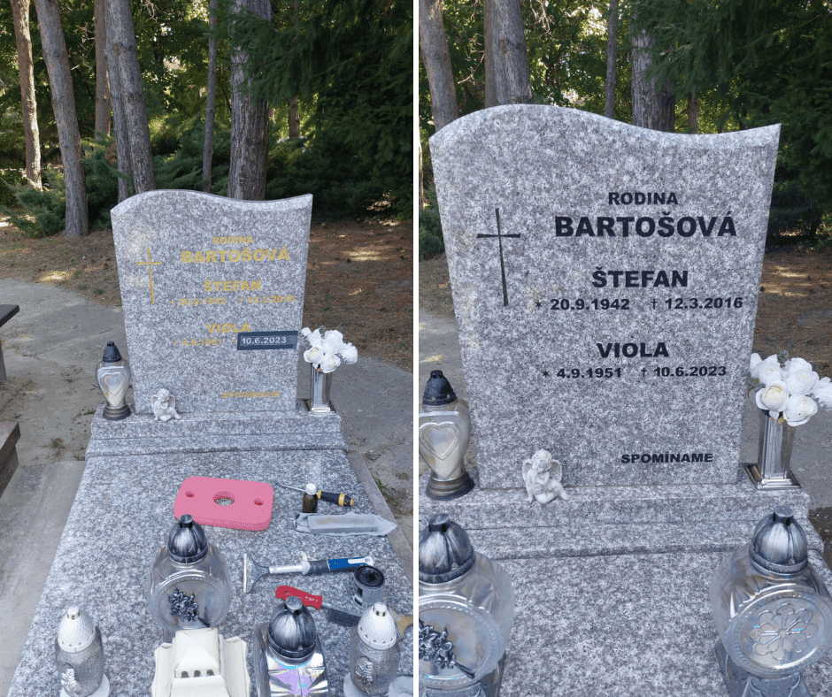 Obnova a doplnenie písma | Pohrebná služba Berino