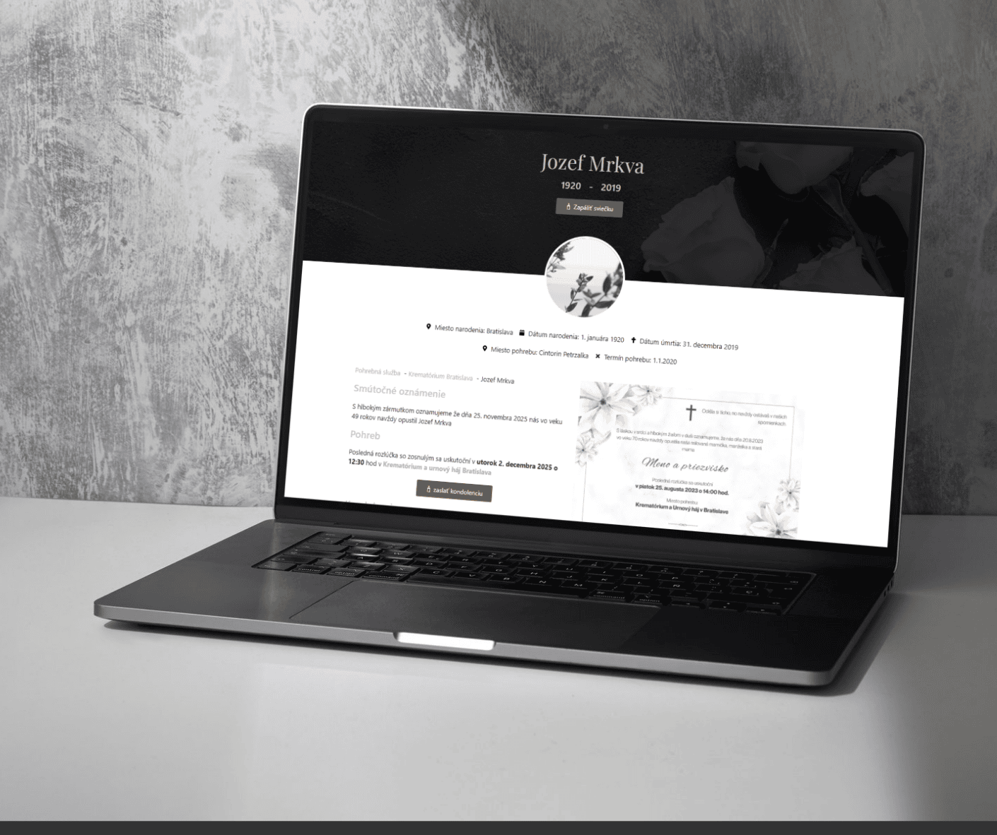 Online parte | Pohrebná služba Berino